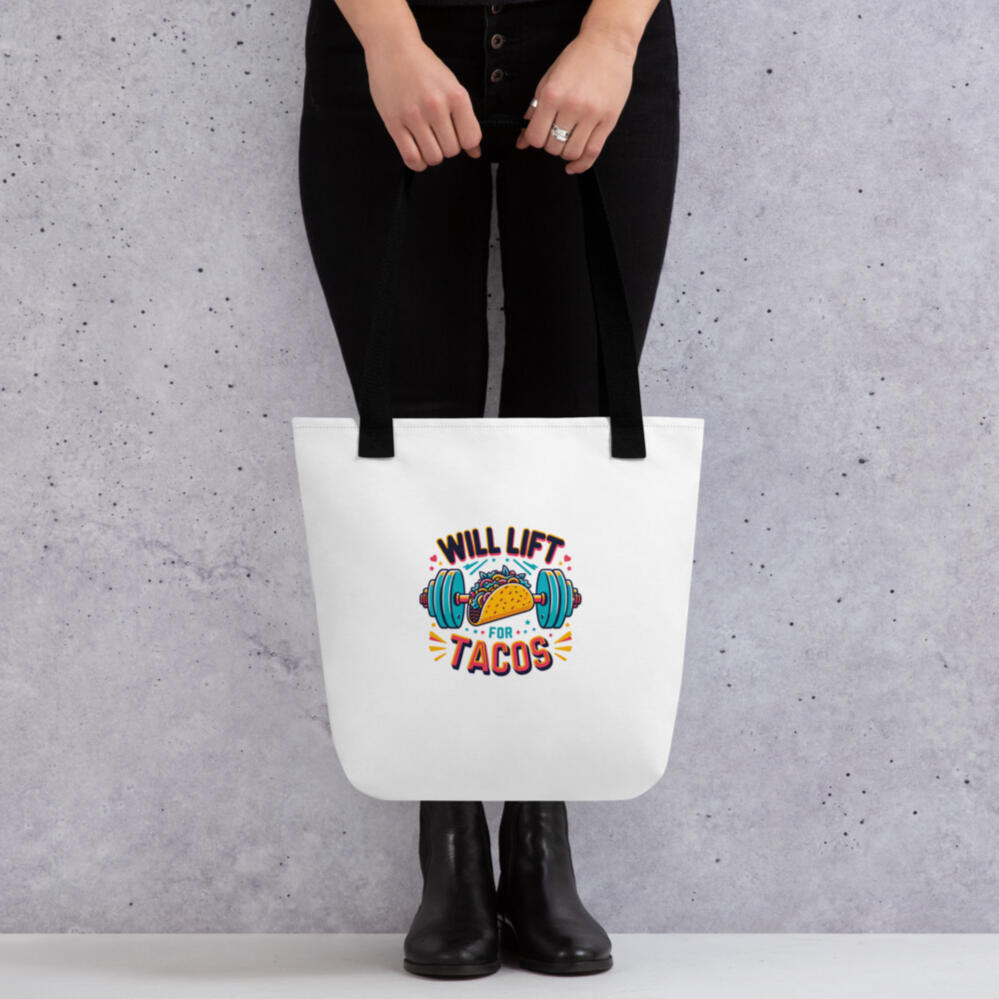 Will Lift for Tacos - Tote bag